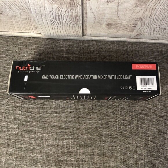 NutriChef One Touch Electric Wine Spirit Aerator Mixer with LED Light PKWNARA50 - Picture 4 of 6